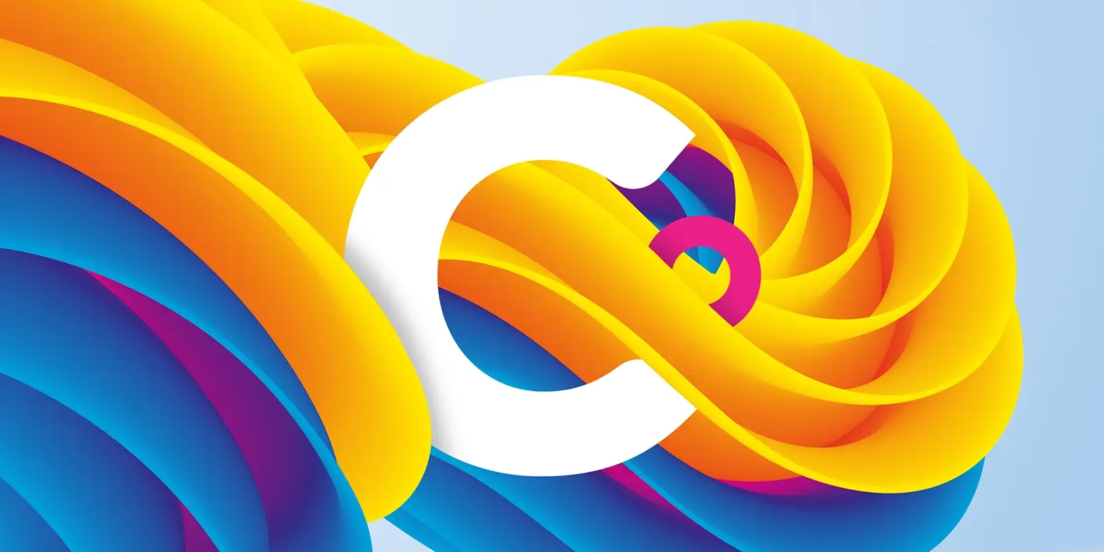 White Clear Digital “C” logo on an abstract background, representing a case study video about a B2B website redesign that improved customer experience.