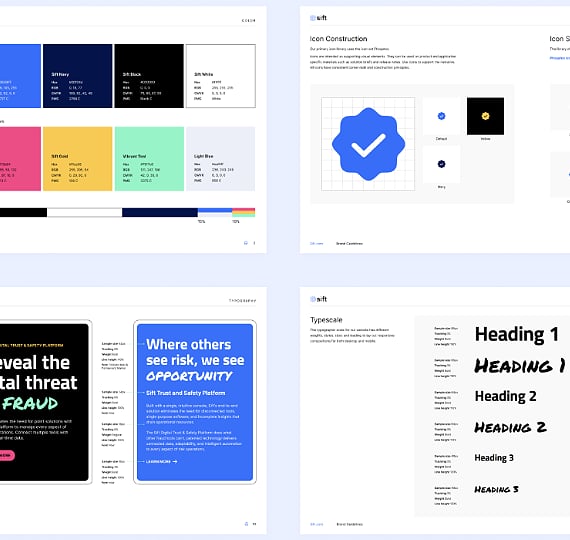 Clear Digital team building and implementing Sift’s Frontify brand portal and centralized DAM with assets, guidelines, and templates for enterprise marketing teams.