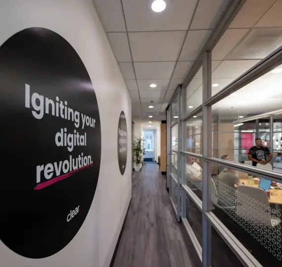 Web Design Clear Digital Office Meeting