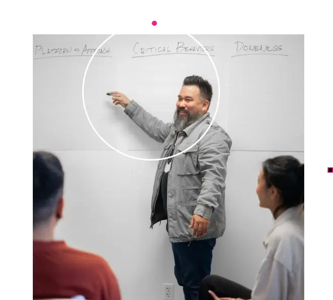 Creative Director Danny Halvorson leading a Workshop on Campaigns and Marketing